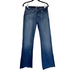 7 For All Mankind Kimmie Bootcut Dark Wash Mid Rise Jeans Size 27